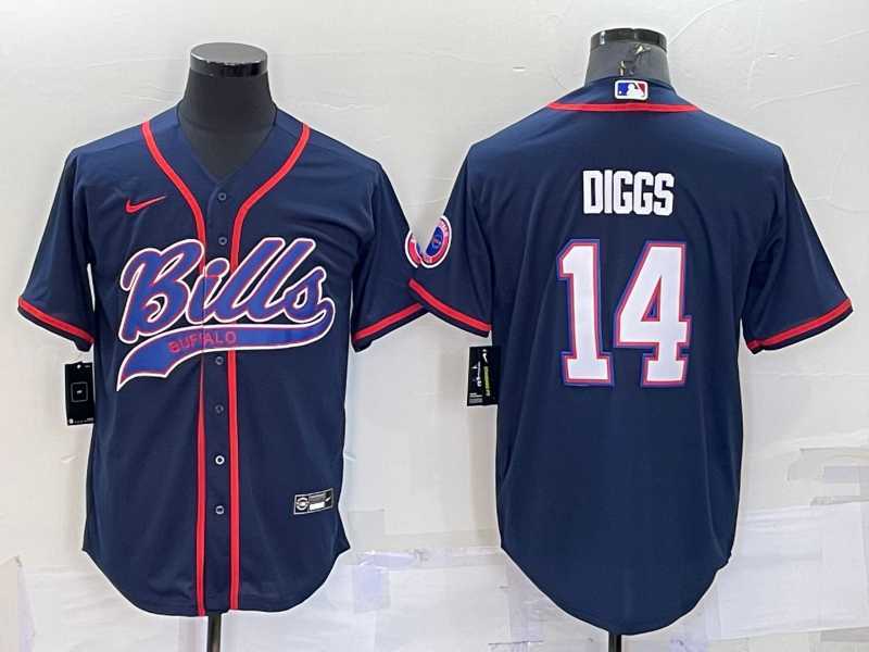 Men's Buffalo Bills #14 Stefon Diggs Navy With Patch Cool Base Stitched Baseball Jersey,We sell and wholesale Men's Buffalo Bills #14 Stefon Diggs Navy With Patch Cool Base Stitched Baseball Jersey on line form chian!